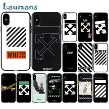 Load image into Gallery viewer, Off white phone cases for iPhone 8 7 6 6S Plus X XS MAX 5 5S SE XR 11 11pro max