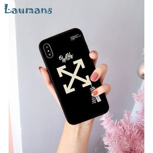 Off white phone cases for iPhone 8 7 6 6S Plus X XS MAX 5 5S SE XR 11 11pro max