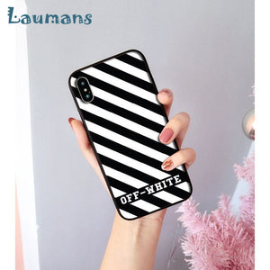 Off white phone cases for iPhone 8 7 6 6S Plus X XS MAX 5 5S SE XR 11 11pro max