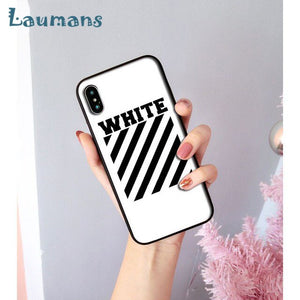 Off white phone cases for iPhone 8 7 6 6S Plus X XS MAX 5 5S SE XR 11 11pro max