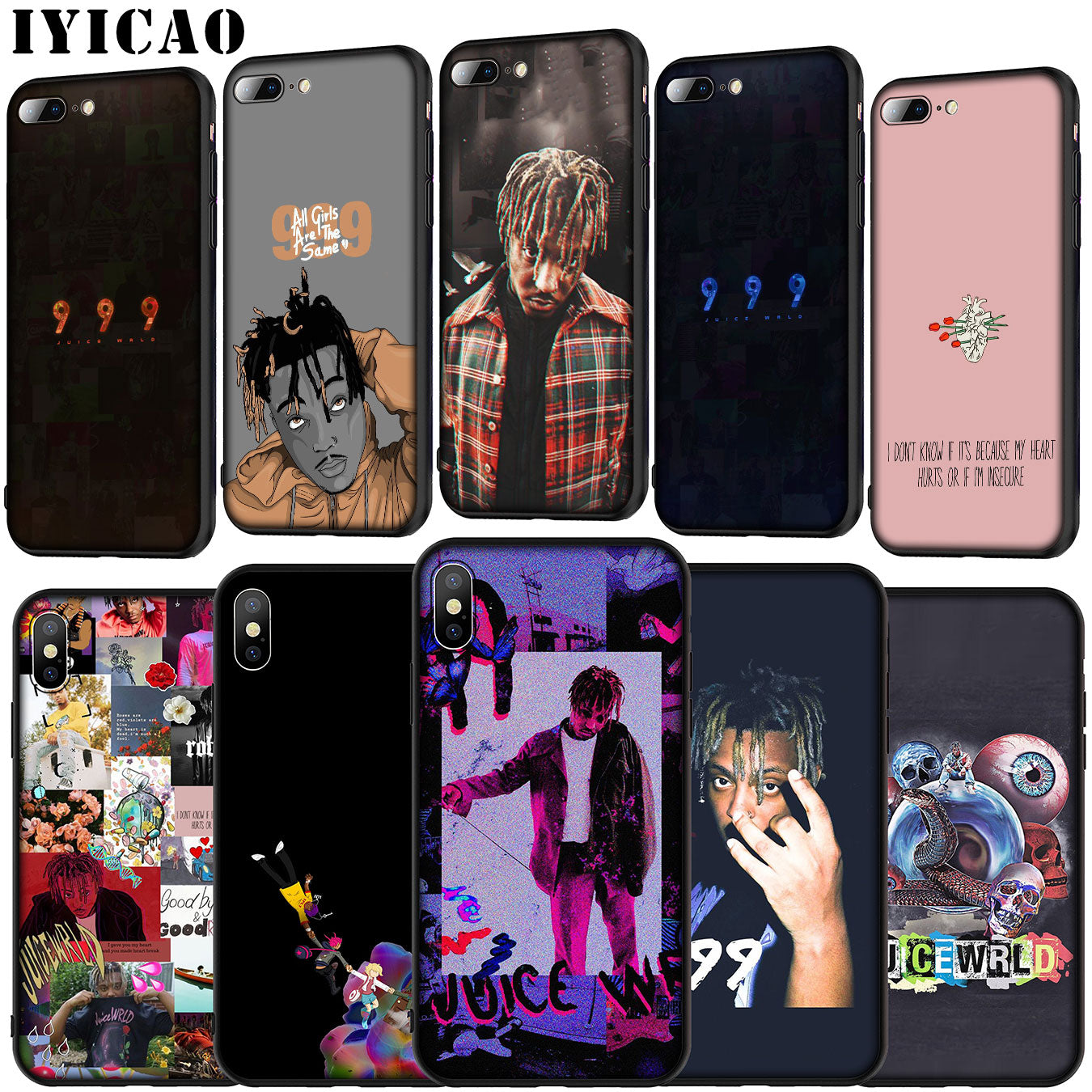 Juice WRLD Soft Silicone Case for iPhone 11 Pro XR X XS Max 6 6S 7 8 P –  Great Value Tech